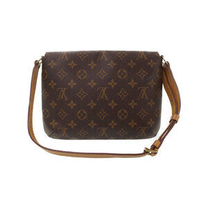 Louis Vuitton Musette Bag Shoulder Short Tango Brown Monogram Leather